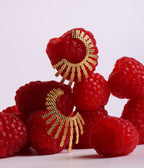 Boucles d'oreilles Banaue (Acier doré)