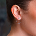 Boucles d'oreilles Jos (Acier)