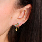 Boucles d'oreilles Navajo (Acier doré)