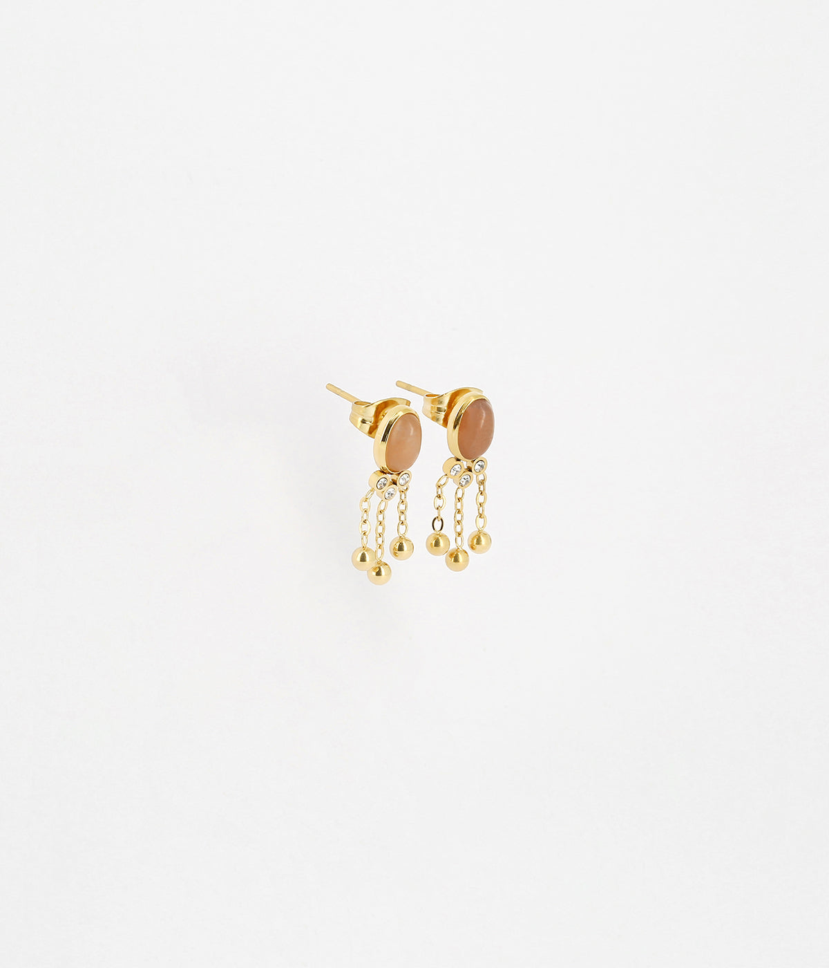Boucles d'oreilles Séville (Acier doré)