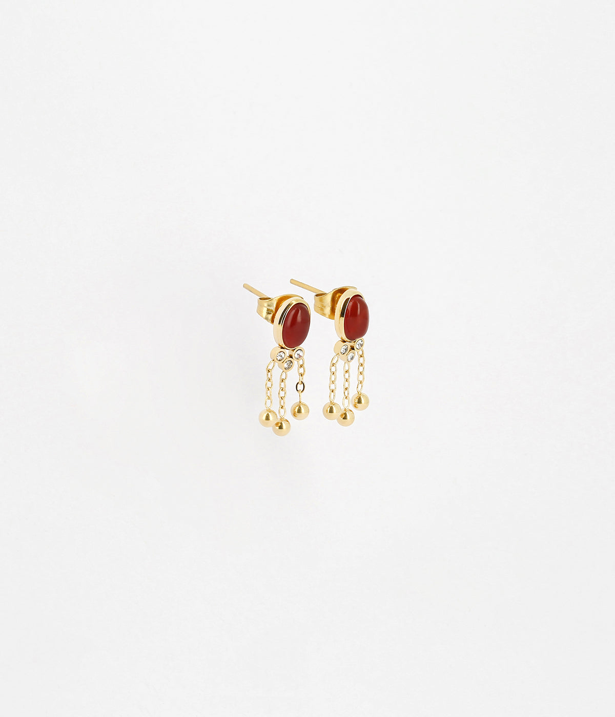 Boucles d'oreilles Séville (Acier doré)