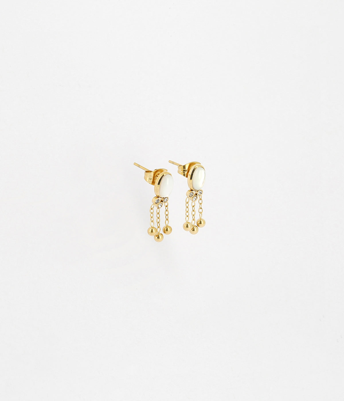Boucles d'oreilles Séville (Acier doré)