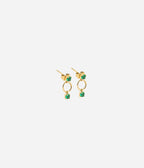 Boucles d'oreilles Florence (Acier doré)