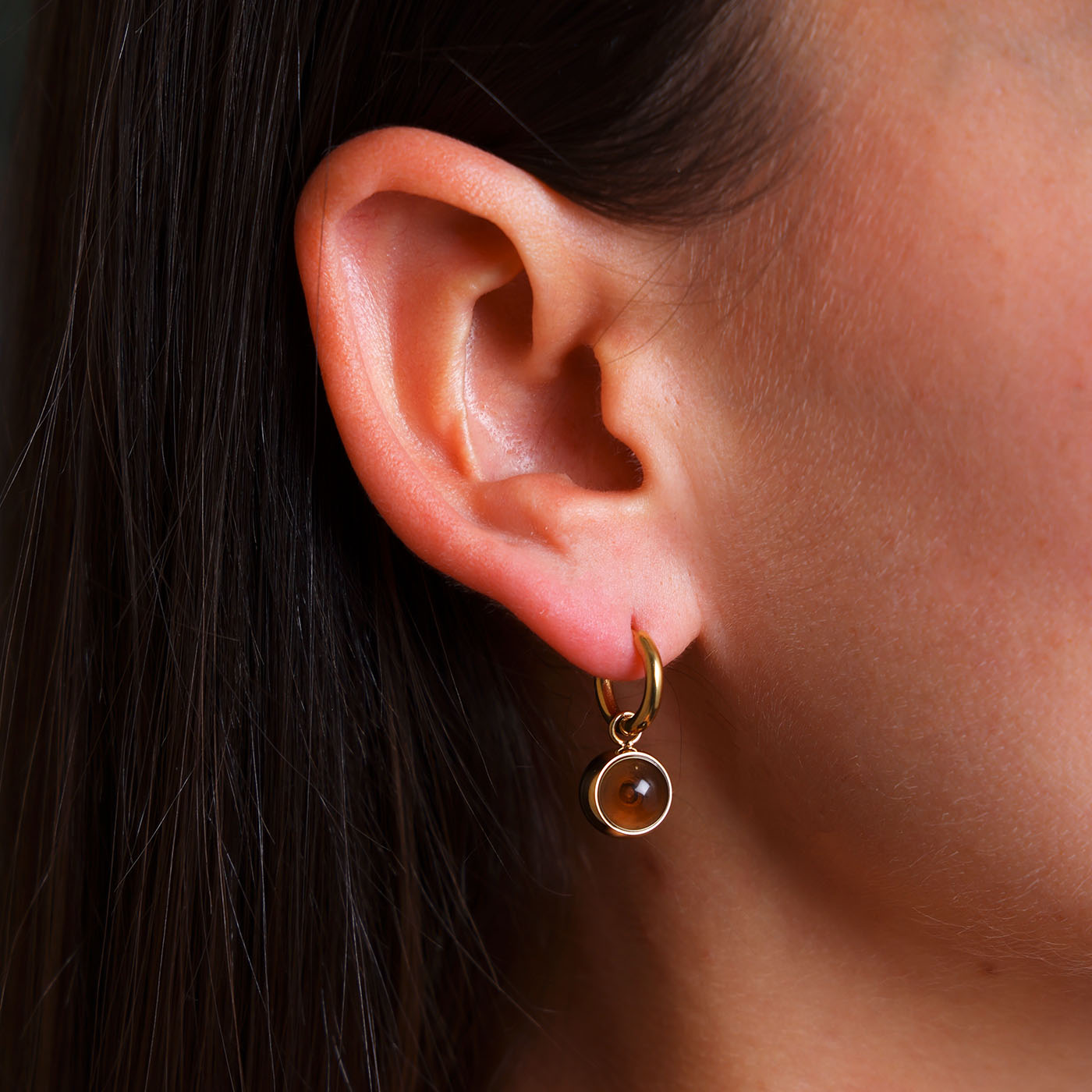 Boucles d'oreilles Finni (Acier doré)