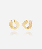 Boucles d'oreilles Brio (Acier doré)