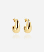 Boucles d'oreilles Agua (Acier doré)