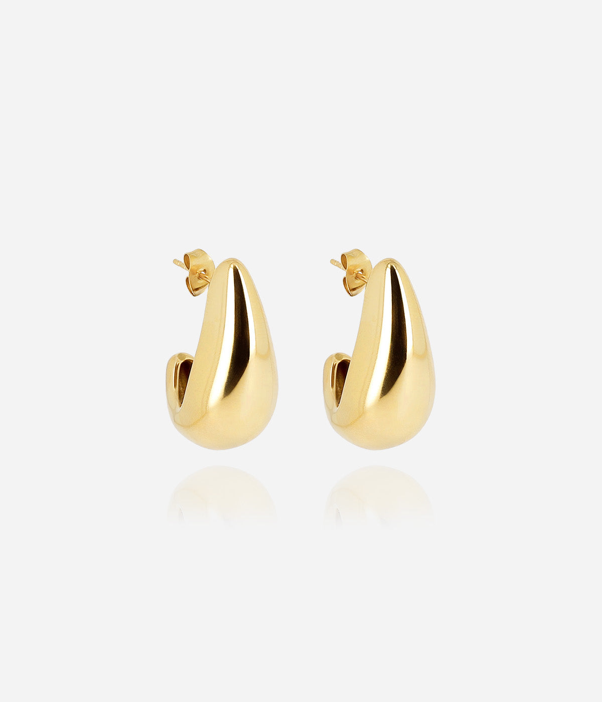 Boucles d'oreilles Agua (Acier doré)