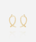 Boucles d'oreilles Coquette (Acier doré)