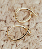 Boucles d'oreilles Coquette (Acier doré)