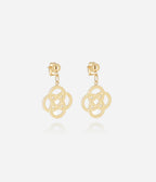 Boucles d'oreilles Infini (Acier doré)