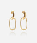 Boucles d'oreilles Miro (Acier doré)