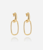 Boucles d'oreilles Miro (Acier doré)