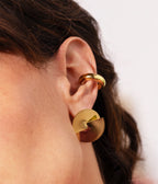 Boucles d'oreilles Yona (Acier doré)