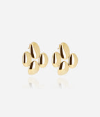 Boucles d'oreilles Moebi (Acier doré)