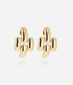 Boucles d'oreilles Runica (Acier doré)