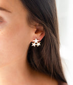 Boucles d'oreilles Cyrielle (Acier doré)