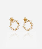 Boucles d'oreilles Juki (Acier doré)