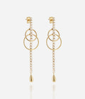 Boucles d'oreilles Ananta (Acier doré)