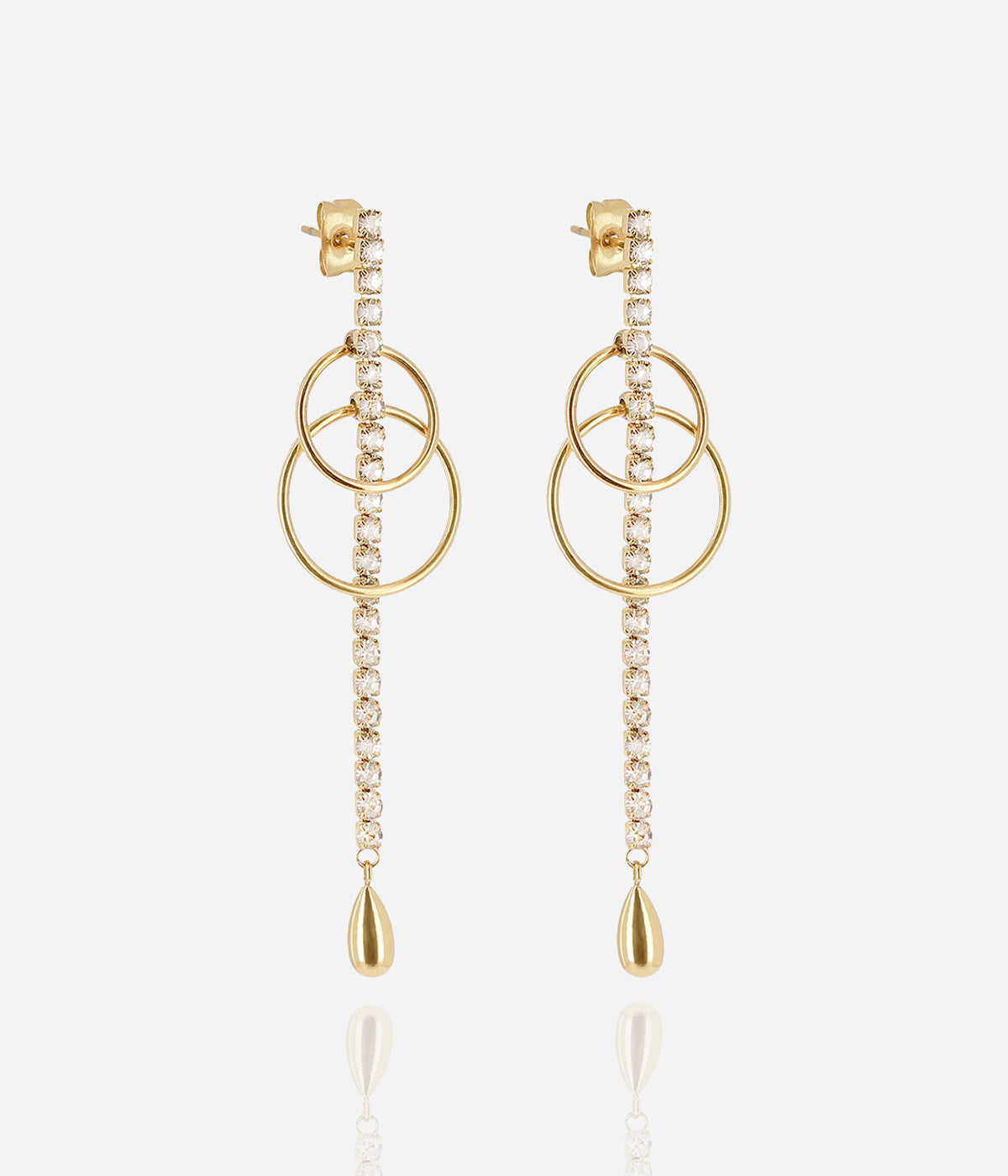 Boucles d'oreilles Ananta (Acier doré)