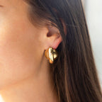 Boucles d'oreilles Frost (Acier doré)