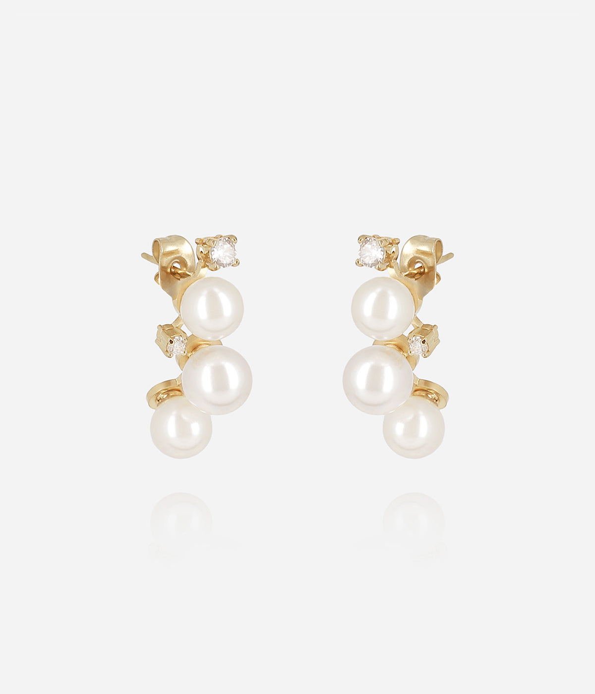 Boucles d'oreilles Terrazzo (Acier doré)