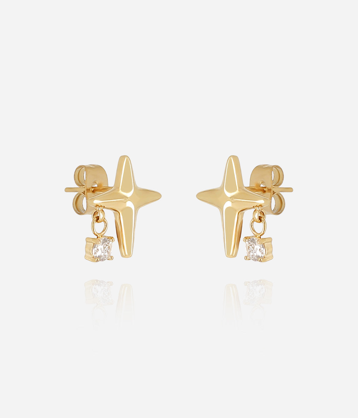 Boucles d'oreilles Tandalo (Acier doré)