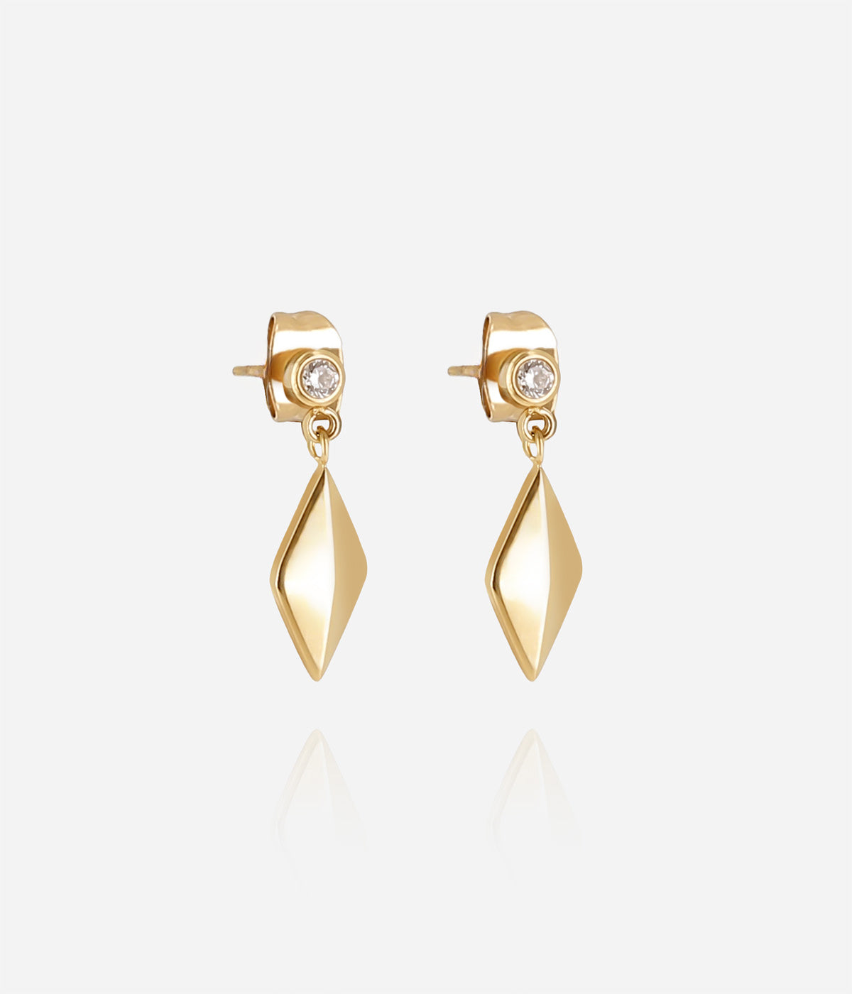 Boucles d'oreilles Paterno (Acier doré)