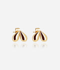 Boucles d'oreilles Messine (Acier doré)