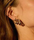 Boucles d'oreilles Biasi (Acier doré)