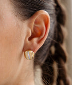 Boucles d'oreilles Luras (Acier doré)