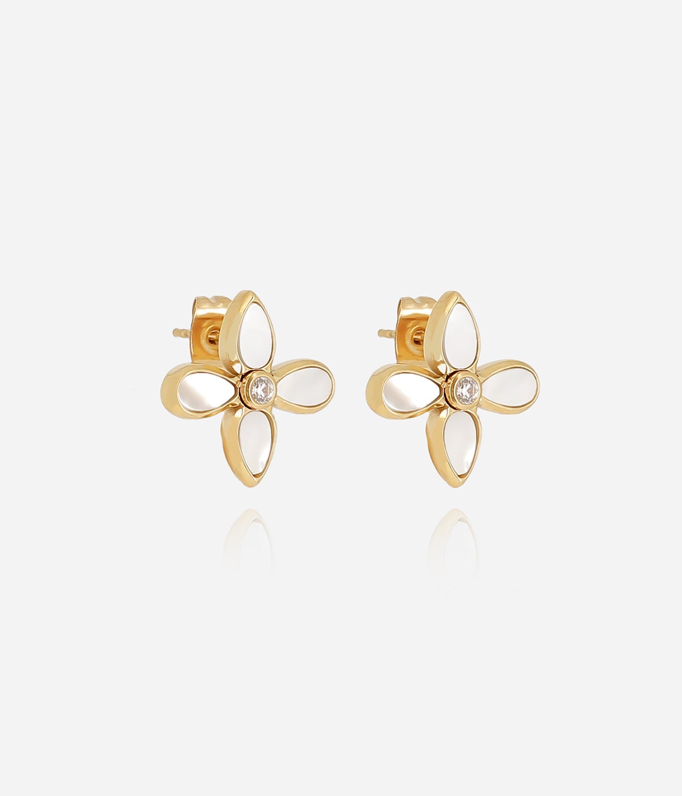 Boucles d'oreilles Molini (Acier doré)