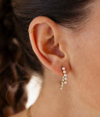 Boucles d'oreilles Nido (Acier doré)