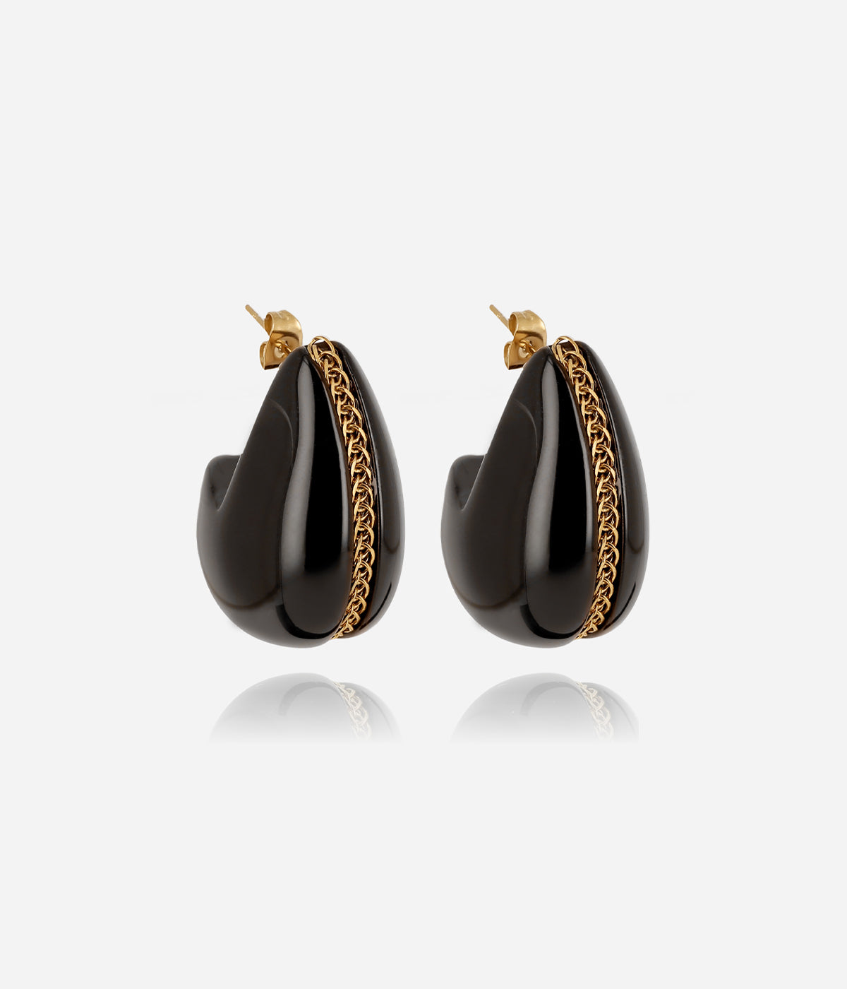 Boucles d'oreilles Dallol (Acier doré)