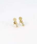 Boucles d'oreilles Aerin (Acier doré)