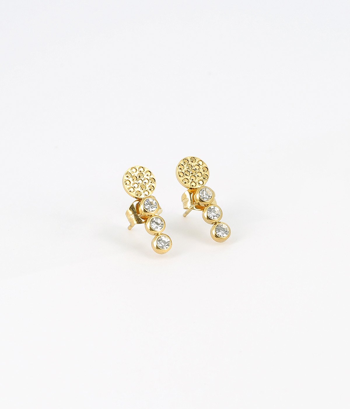 Boucles d'oreilles Aerin (Acier doré)