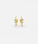 Boucles d'oreilles Arsène (Acier doré)