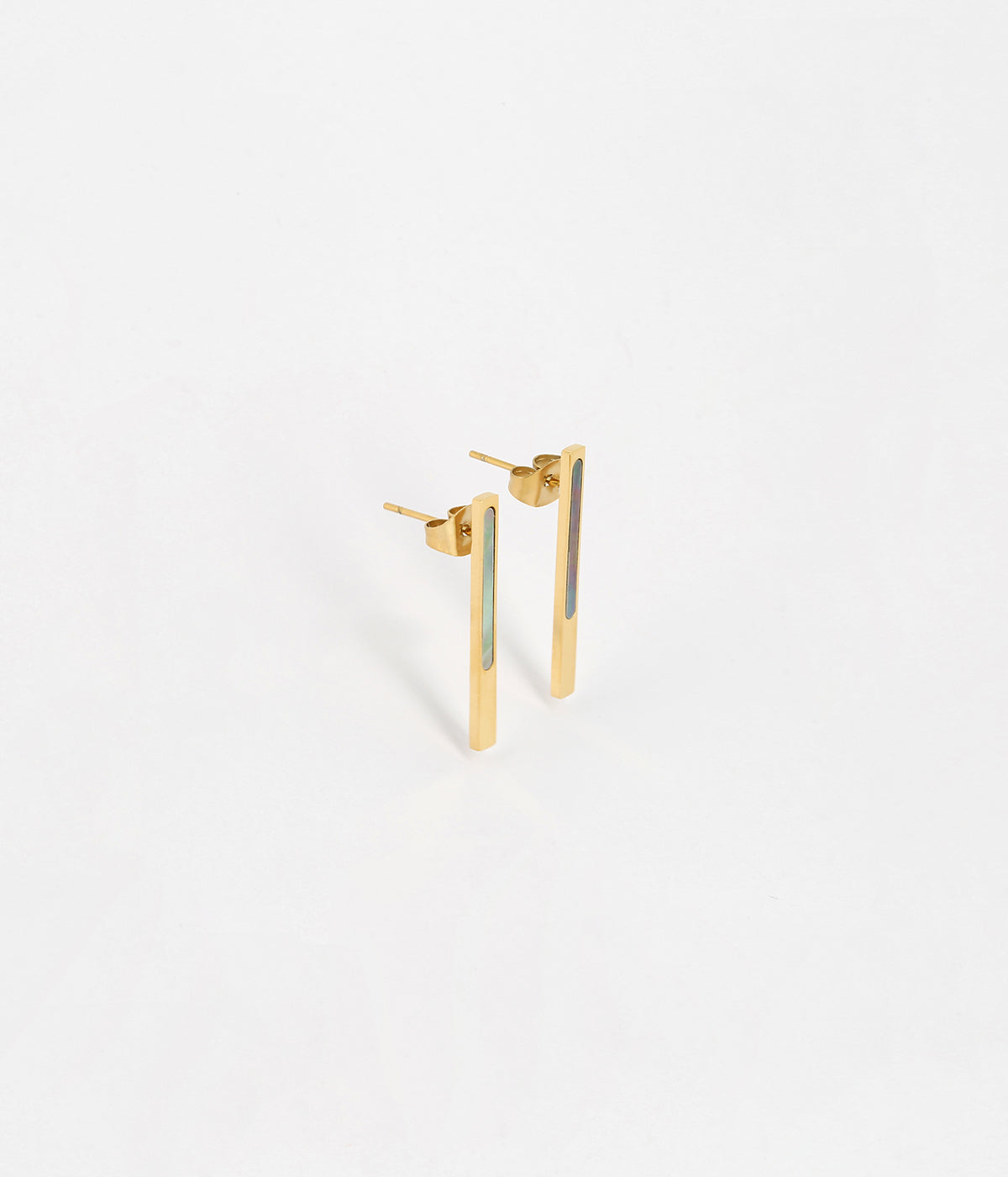 Boucles d'oreilles Blush (Acier doré)