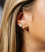 Boucles d'oreilles Ruy (Acier doré)
