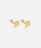 Boucles d'oreilles Blossom (Acier doré)