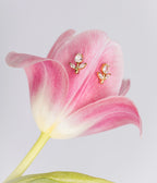Boucles d'oreilles Circée (Acier doré)