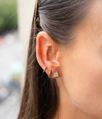Boucles d'oreilles Norris (Acier doré)