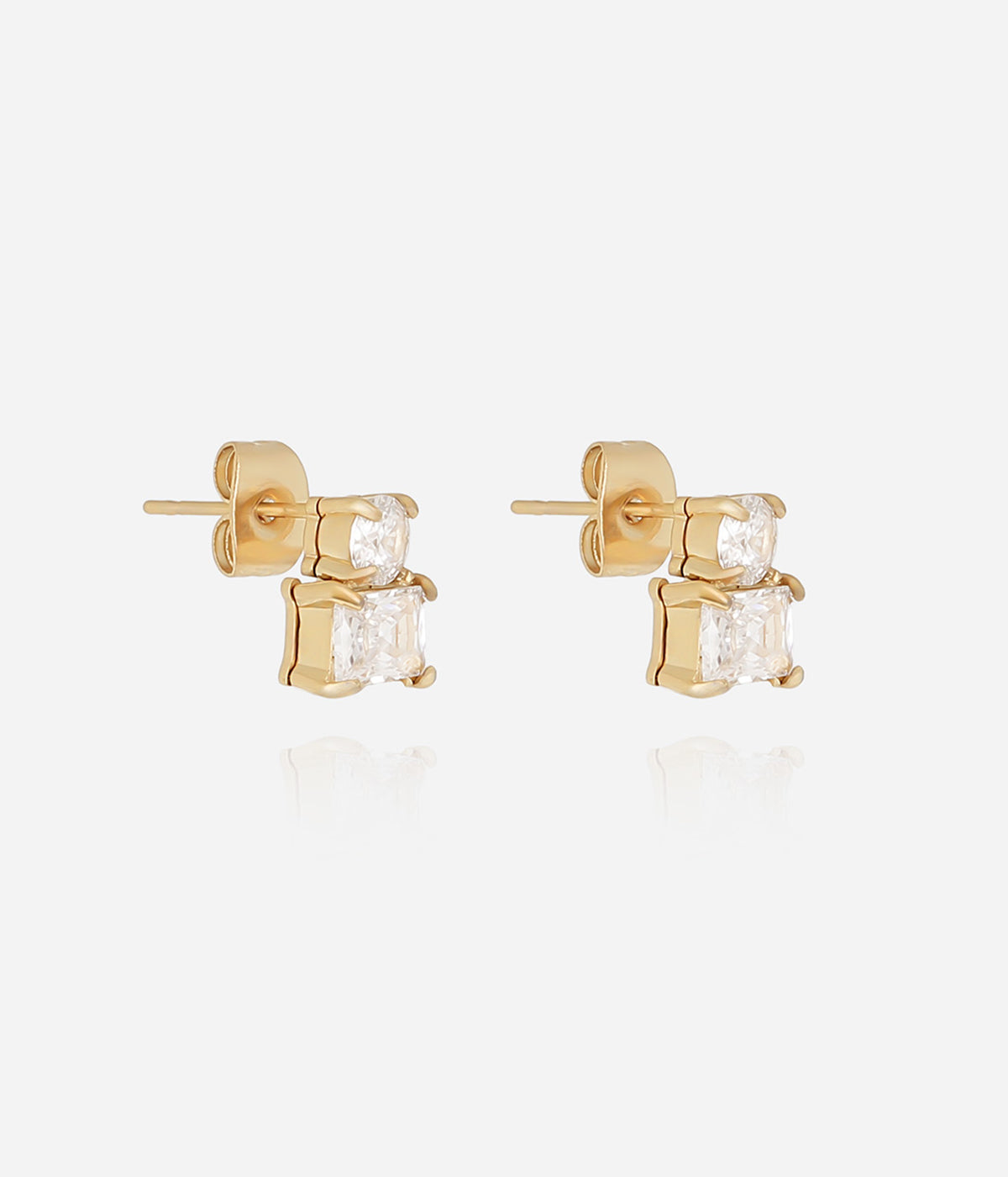 Boucles d'oreilles Enea (Acier doré)