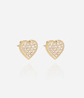 Boucles d'oreilles Aimée (Acier doré)