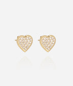 Boucles d'oreilles Aimée (Acier doré)