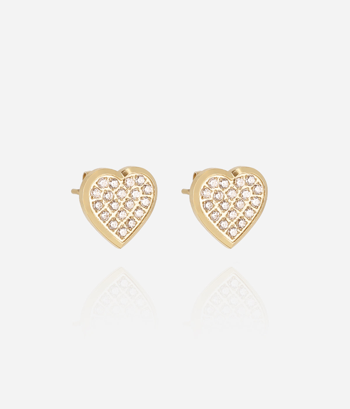 Boucles d'oreilles Aimée (Acier doré)