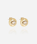 Boucles d'oreilles Pianello (Acier doré)