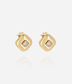 Boucles d'oreilles Zuani (Acier doré)