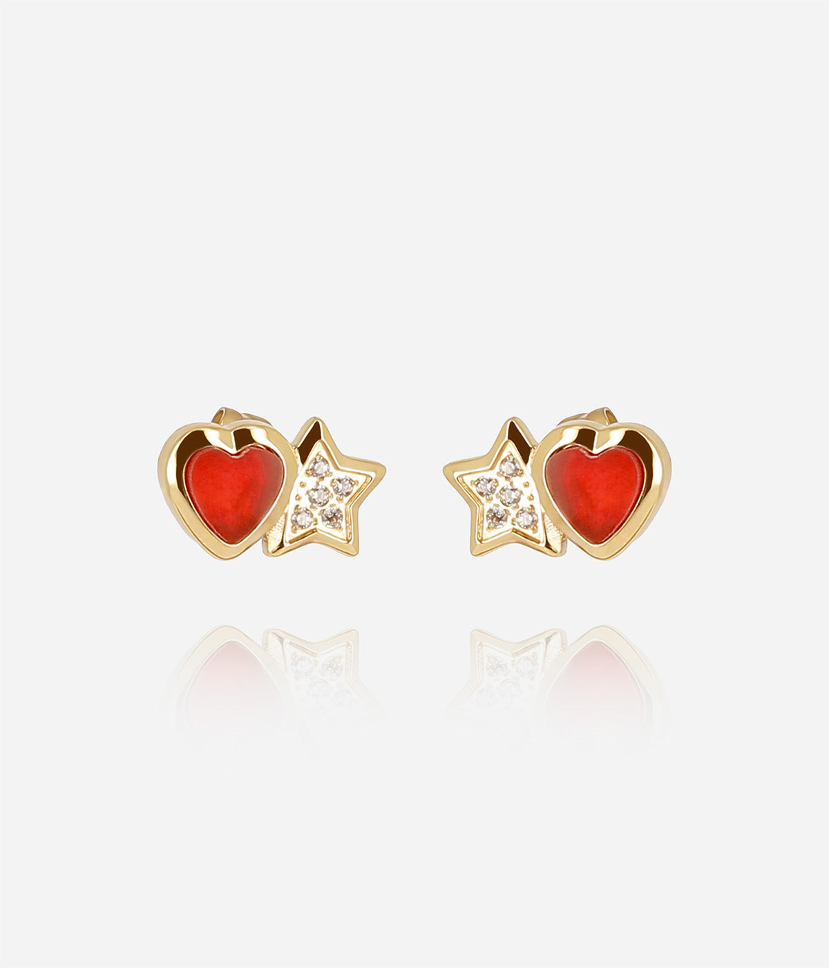 Boucles d'oreilles Sassari (Acier doré)