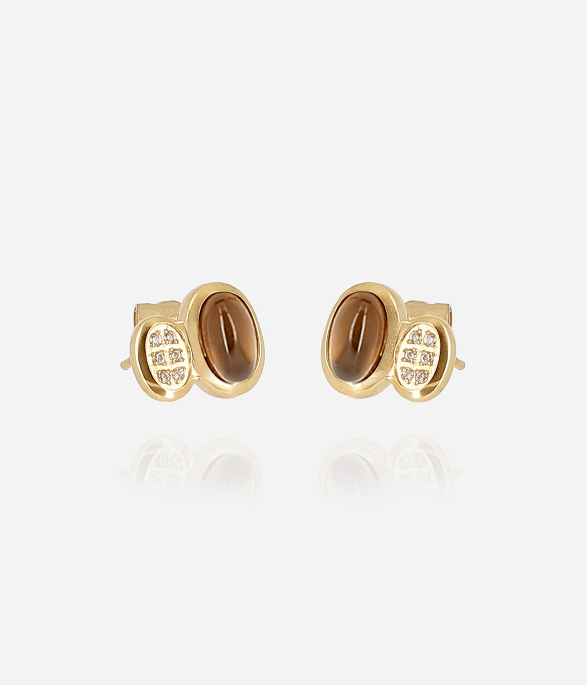 Boucles d'oreilles Nicolosi (Acier doré)