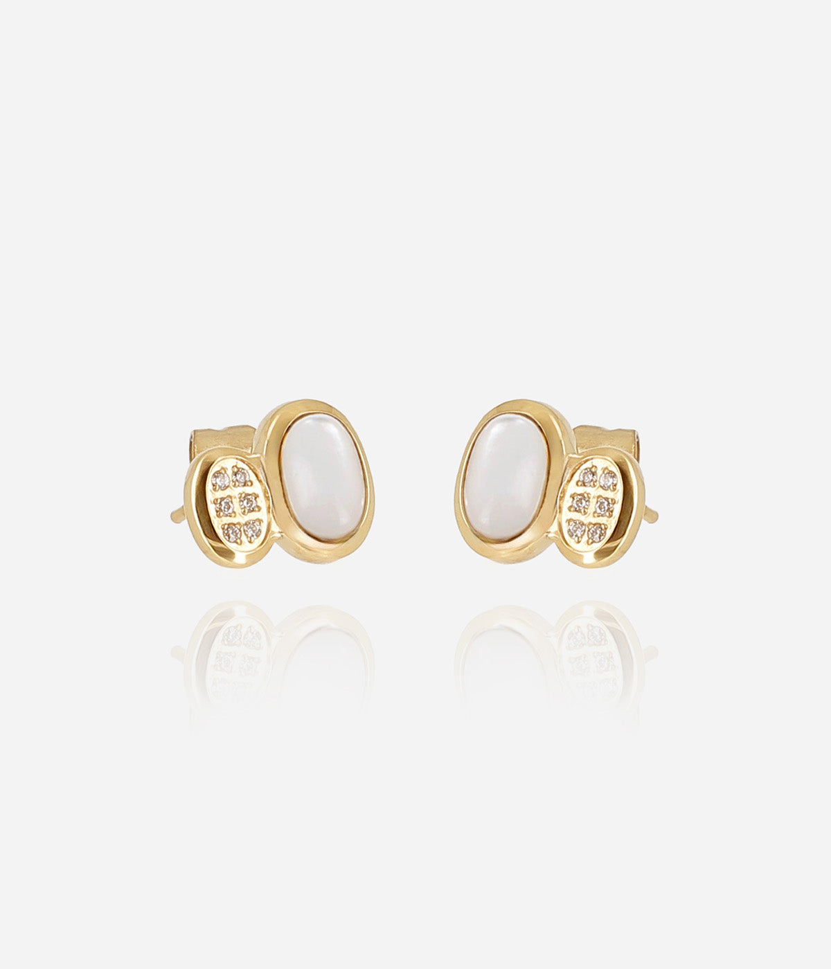 Boucles d'oreilles Nicolosi (Acier doré)